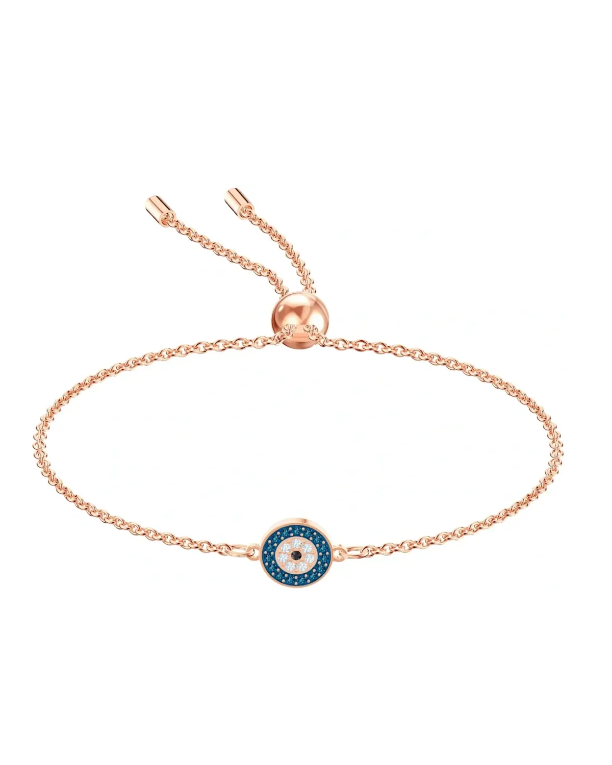 Bracelet Swarovski Luckily métal plaqué or rose cristaux multicolore femme