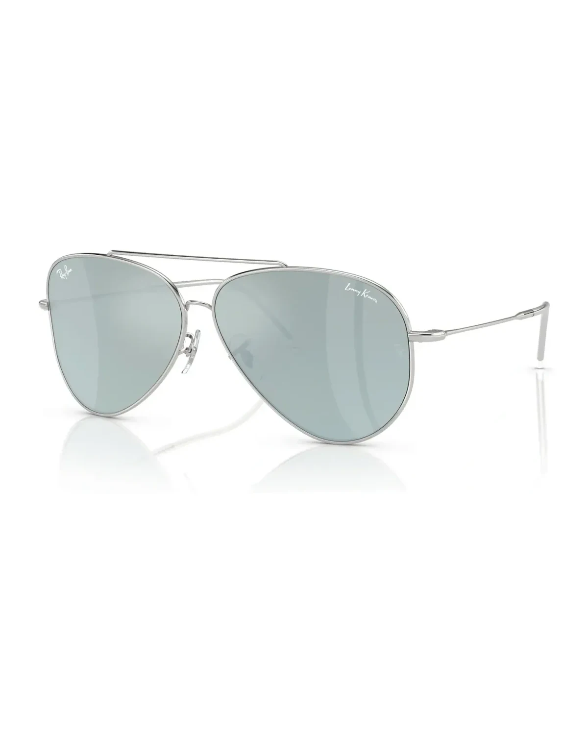 Lunettes de soleil Reverse Aviator Lenny Kravitz, finition argent