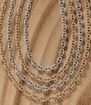 Collier Chaîne Maille Marine APM Monaco Argent 925 — vue 4