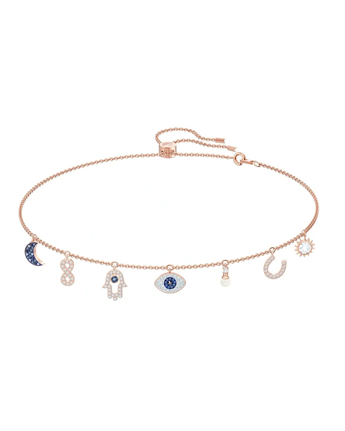 Collier Swarovski Symbolic acier inoxydable or rose femme
