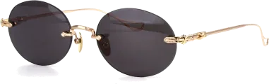 Chrome Hearts Sinnergasm B - Lunettes de soleil monture ovale métal — vue 13