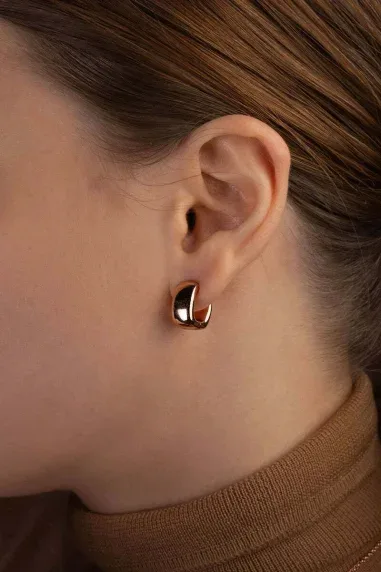 Boucles d'oreilles Chunky Rose APM Monaco x Charles Leclerc — vue 2