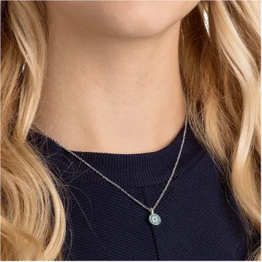 Collier Luckily Swarovski - Pendentif Bleu — vue 4