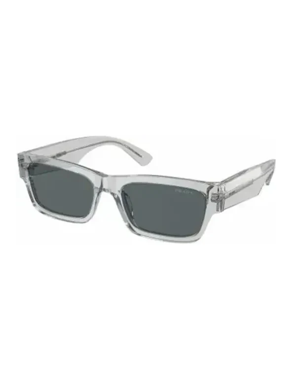 Lunettes de soleil Prada PRA03S rectangle acétate transparent