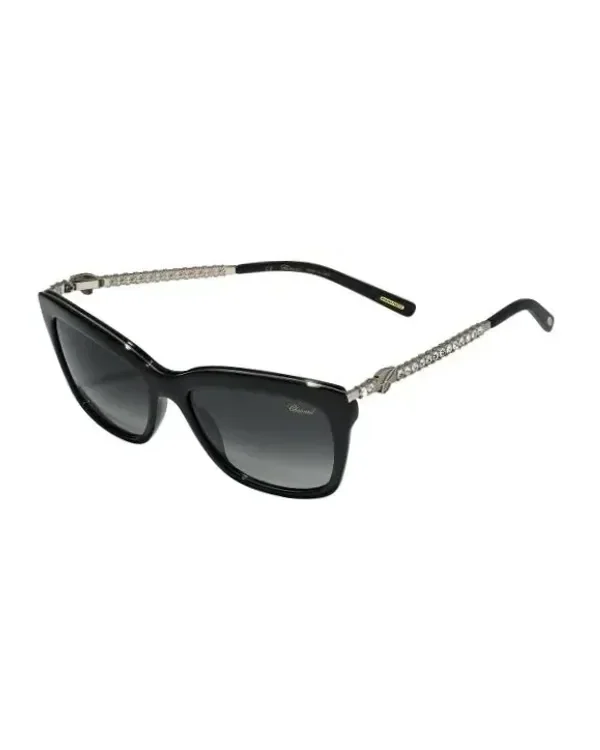 Lunettes de soleil Chopard SCH212S carrées noir verres gris dégradés