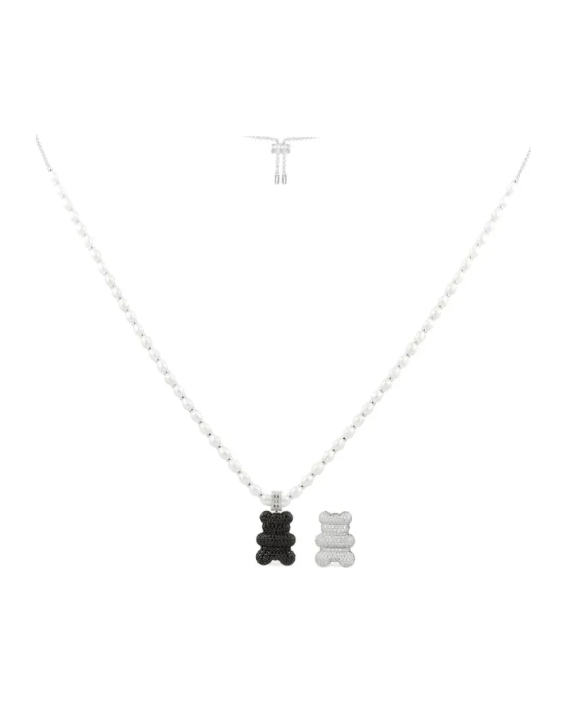 Collier APM Monaco Yummy Bear Mood XL argent 925 zirconium