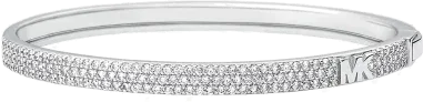 Bracelet jonc Michael Kors Premium argent et cristaux