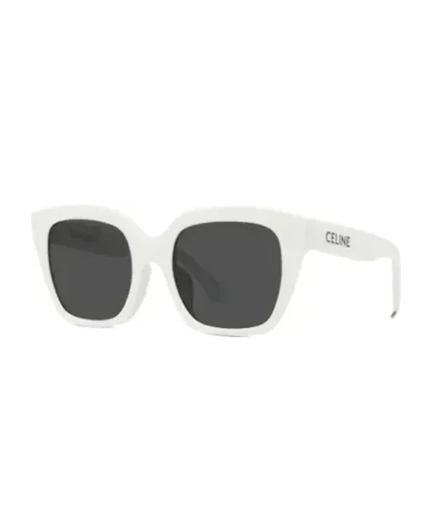 Lunettes de soleil Celine CL40198F rectangle acétate crème