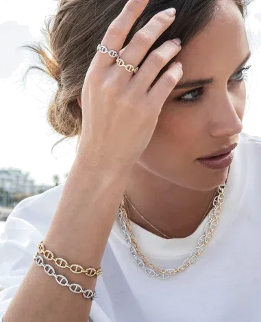 Collier Chaîne Maille Marine APM Monaco Argent 925 — vue 2
