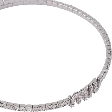 Collier Choker Miu Miu Ras du Cou aux Cristaux Fantaisie — vue 2
