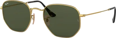 Lunettes de soleil Ray-Ban Hexagonal Flat Lenses dorées