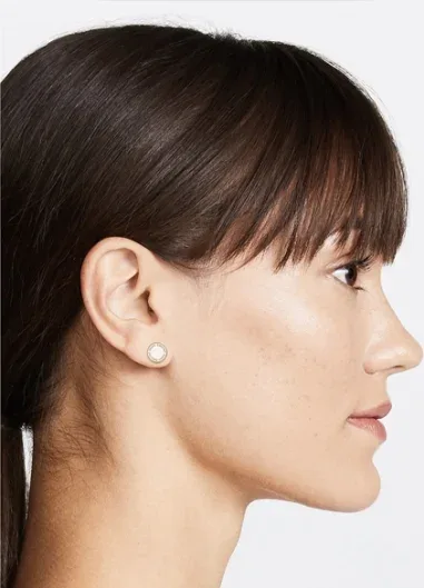 Boucles d'oreilles Marc by Marc Jacobs - Disque blanc — vue 5