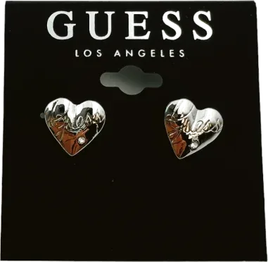 Boucles d'Oreilles Cœur Guess Sertis de Zircon