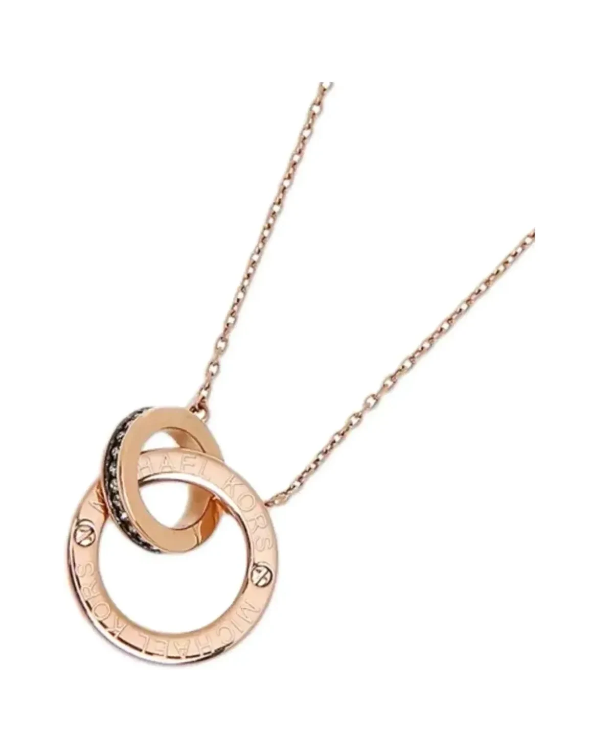 Collier Michael Kors acier inoxydable or rose femme