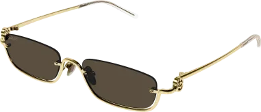 Lunettes de Soleil Gucci Logo GG1278S en Métal — vue 4