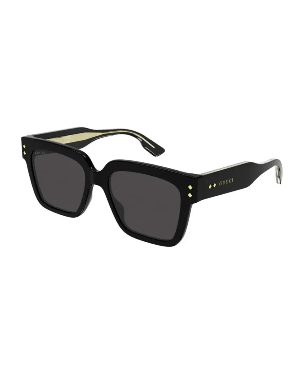 Lunettes de soleil Gucci GG1084S carrées acétate noires
