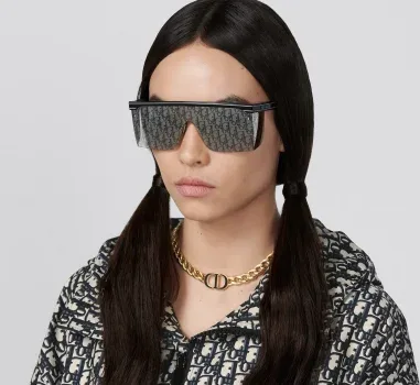 Lunettes de soleil masque Dior Oblique DIORCLUB M1U — vue 8