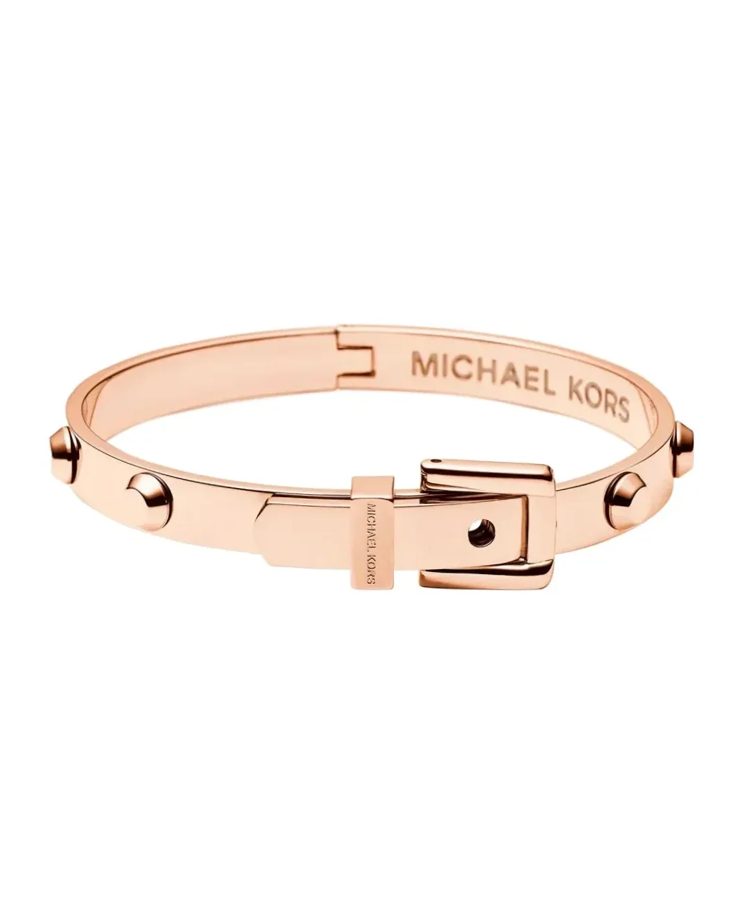 Bracelet Michael Kors Jonc Astor acier inoxydable plaqué or rose femme
