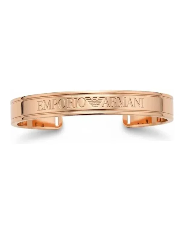 Bracelet Manchette Emporio Armani Acier plaqué or rose Femme