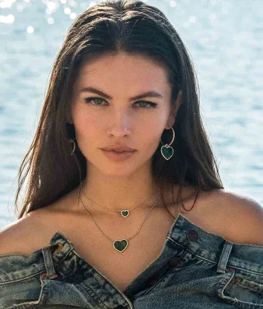 Collier Ajustable Cœur Malachite APM Monaco — vue 2