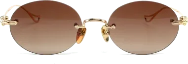 Chrome Hearts Sinnergasm B - Lunettes de soleil monture ovale métal — vue 3