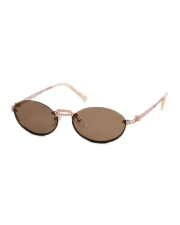 Lunettes de soleil Max Mara MM Bridge II 201916DDB70 ovale or rose