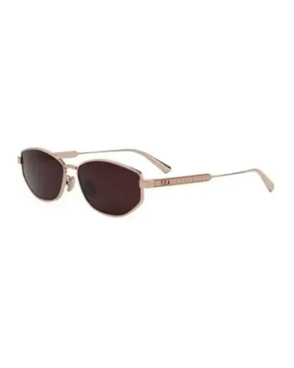 Lunettes de soleil Dior DiorCannage B1U ovale métal or rose