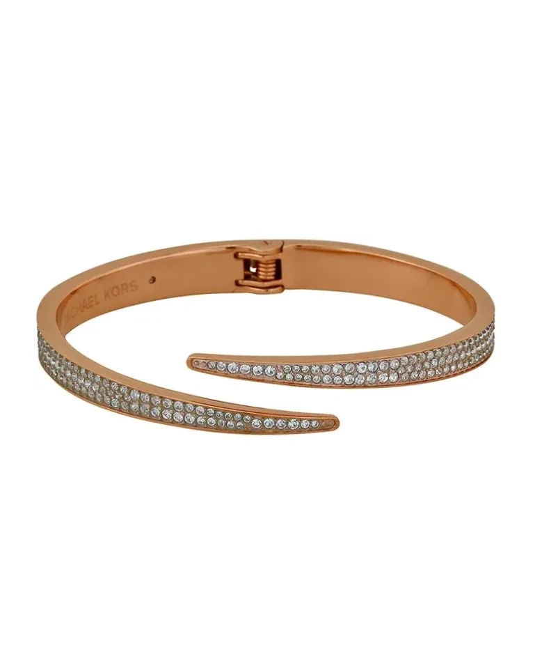 Bracelet Michael Kors Brilliance Matchstick acier inoxydable or rose femme