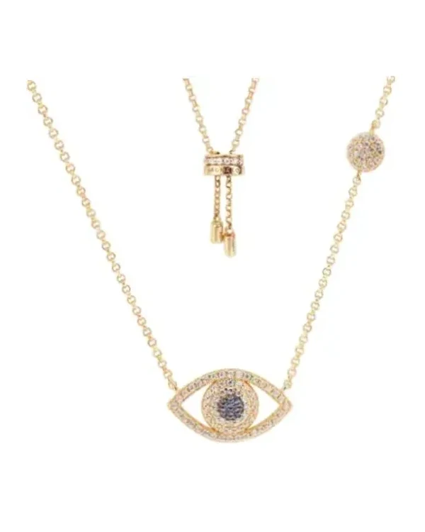 Collier APM Monaco Oeil Porte-Bonheur Argent 925 Femme