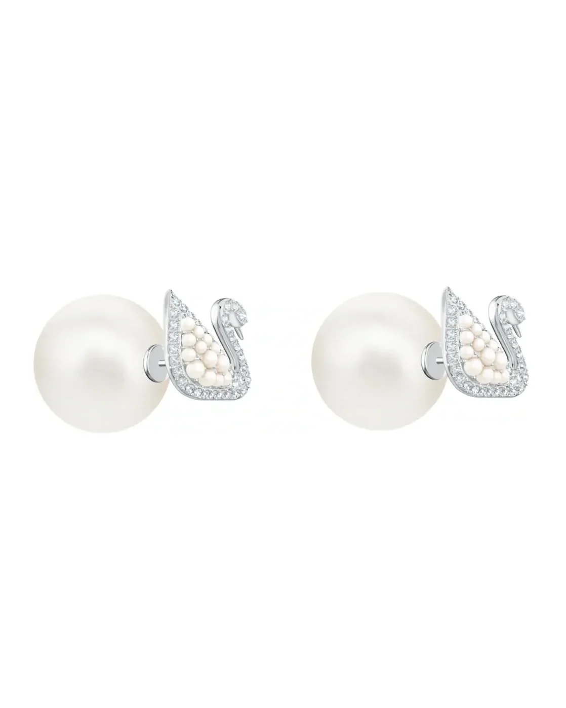 Boucles d'oreilles Swarovski plaqué rhodium cristaux zirconium femme
