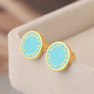 Boucles d'oreilles disque turquoise Marc by Marc Jacobs — vue 6