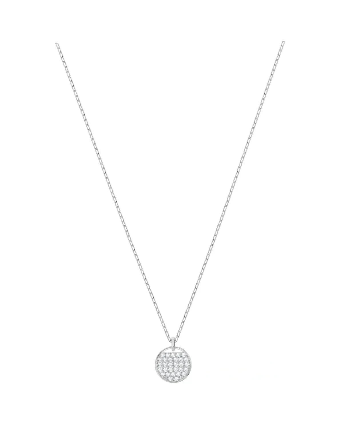 Collier Swarovski Ginger plaqué rhodium cristaux blancs femme