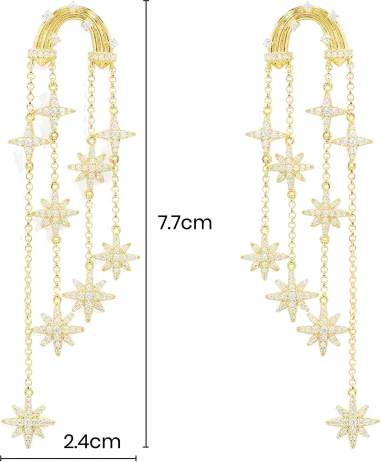 Boucles d'oreilles APM Monaco Météorites Or Jaune — vue 5