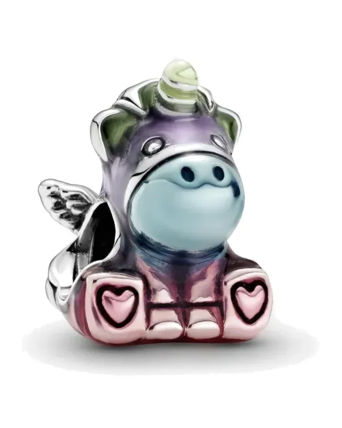 Charm Pandora Licorne Arc-en-Ciel Argent 925 Multicolore Femme