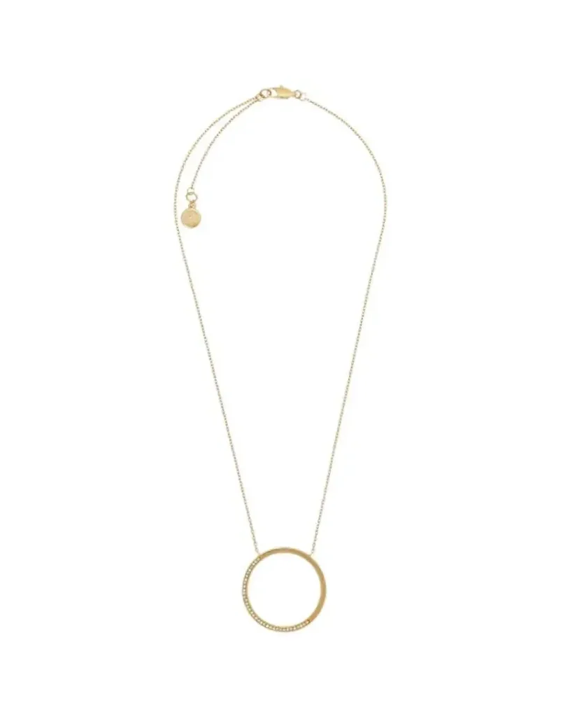Collier Michael Kors acier inoxydable plaqué or rose femme