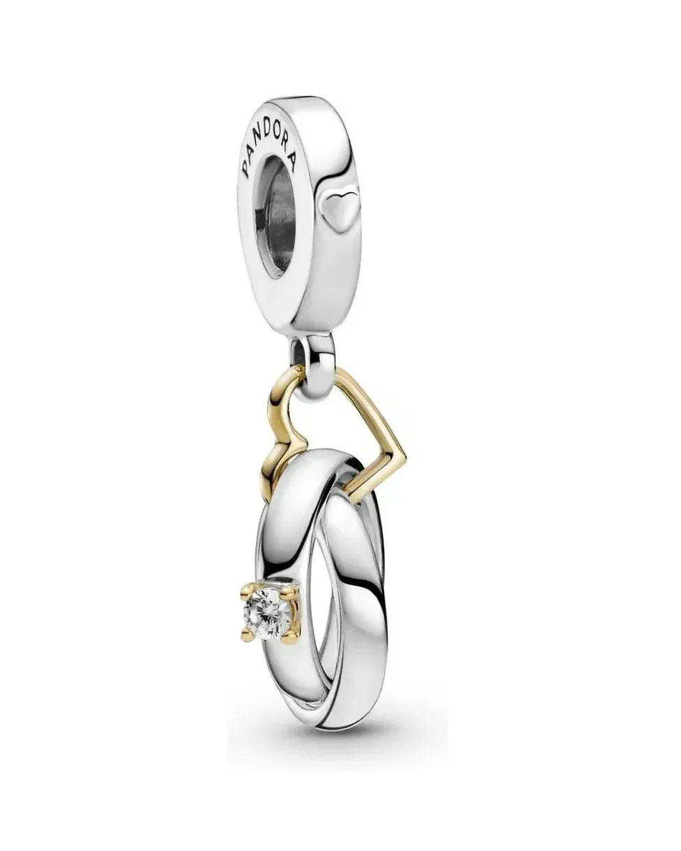 Charm Pandora Alliances Bicolores Argent 925 Zirconium Femme