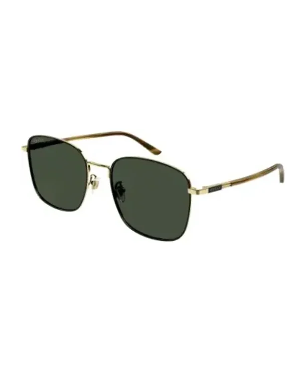 Lunettes de soleil Gucci GG1350S rectangle métal doré