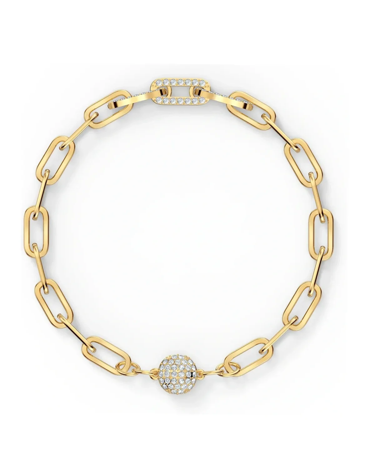 Bracelet Swarovski The Elements plaqué or cristaux blancs femme
