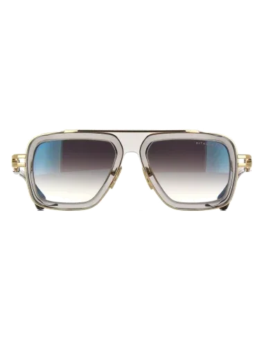 Lunettes de soleil DITA LXN-EVO Crystal détail or rose — vue 2