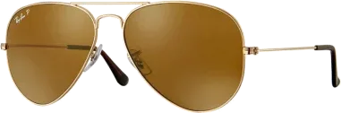 Lunettes de soleil Ray-Ban Aviator - Monture dorée polarisée