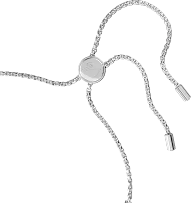 Bracelet Cupchain Cristaux Blancs Rhodié — vue 3