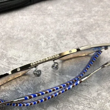 Lunettes de soleil Chrome Hearts Ripping - Aviateur métal — vue 19