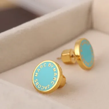 Boucles d'oreilles disque turquoise Marc by Marc Jacobs — vue 5