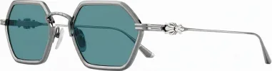 Chrome Hearts Datass - Monture Hexagonale Argentée