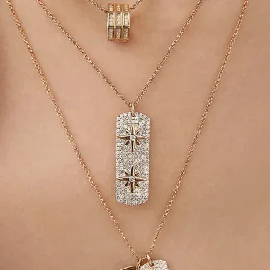 Collier Ajustable APM Monaco - Plaque Météorites — vue 2