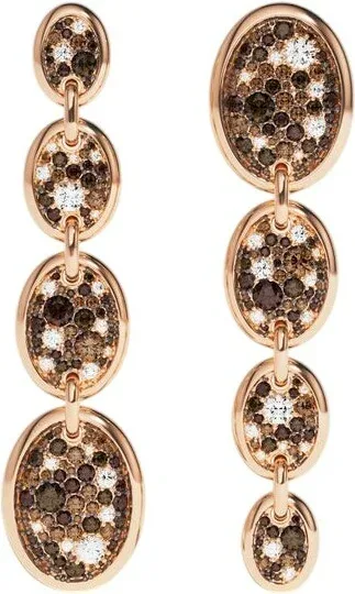 Boucles d'oreilles Festival Ovales Chocolat - APM Monaco
