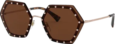 Lunettes de soleil Valentino Garavani VA2035 Ruthenium — vue 5