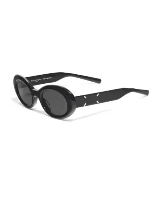 Lunettes de soleil Gentle Monster MM005 ovales acétate noir
