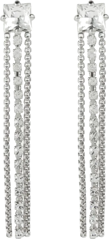 Boucles d'oreilles Miu Miu pendantes à franges cristallisées