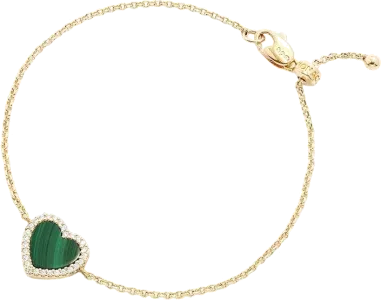 Bracelet Cœur Malachite APM Monaco — vue 1
